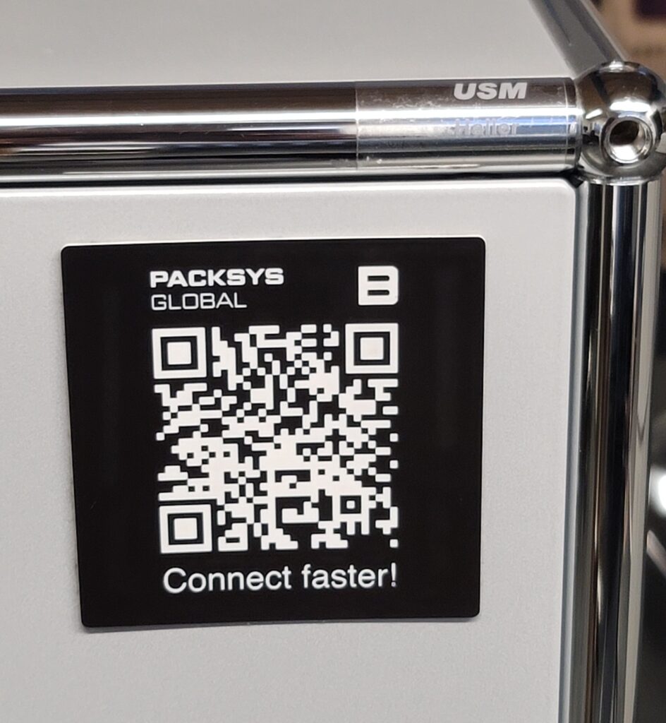 QR-Link lasered label