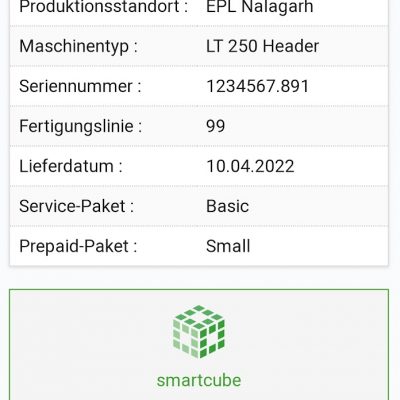 QR-Link mobile View Machine Packsys Demo